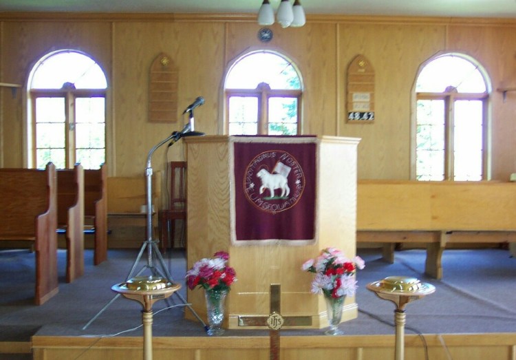 Interior of church